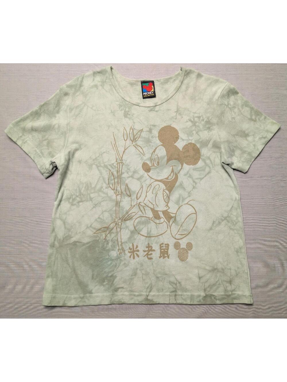 VTG Disney Mickey Mouse Unlimited Bamboo All Over Print T Shirt Large